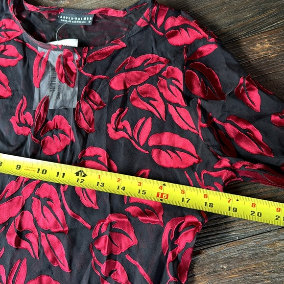 Vintage Adele Palmer 2 piece  satin appliqués dress and top NWT size medium - Picture 8 of 12